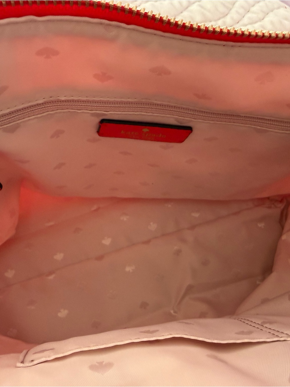 kate spade Bright Red Nylon Zip-Top Tote - Picture 3 of 4